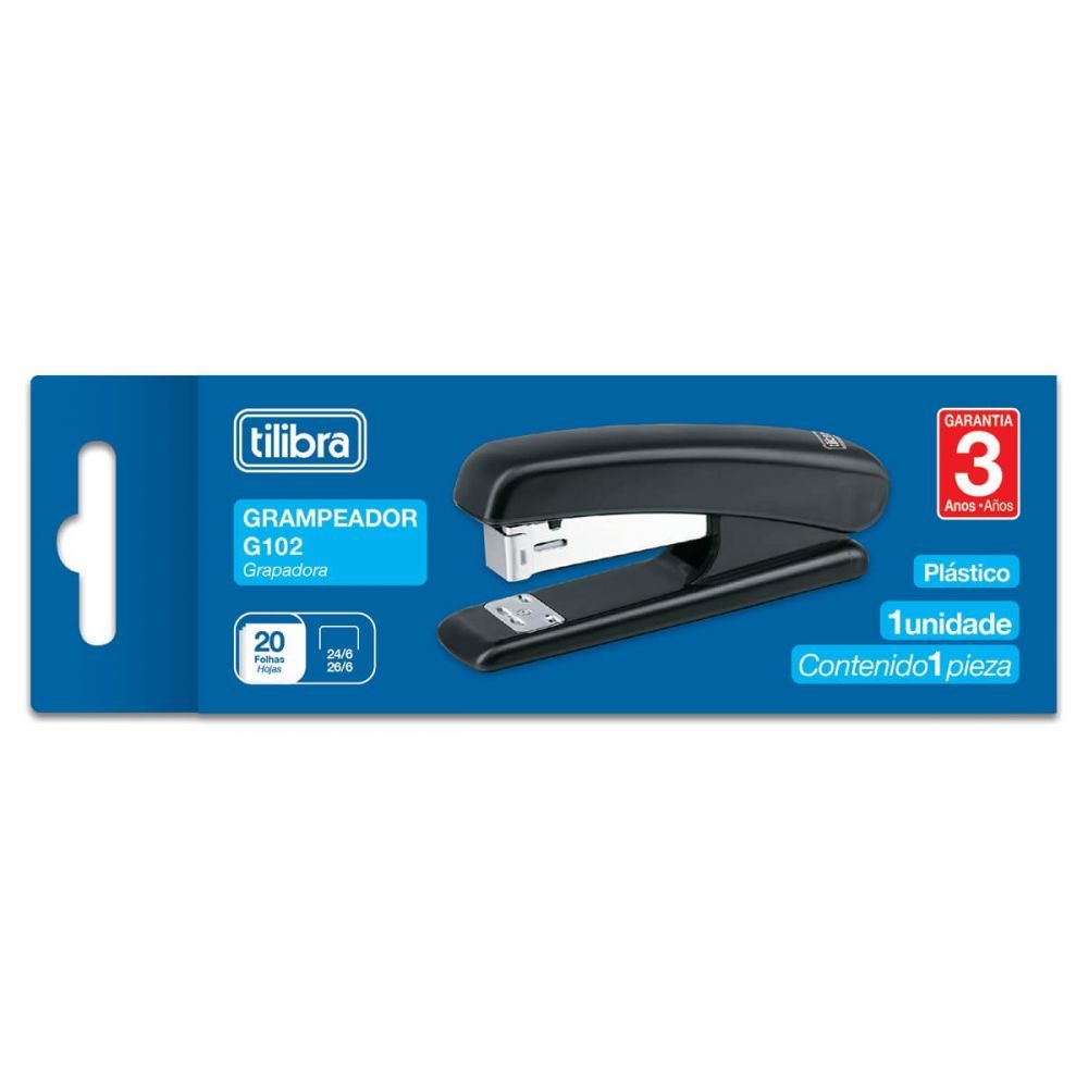 GRAMPEADOR TILIBRA 20 FOLHAS DE MESA G102 PRETO