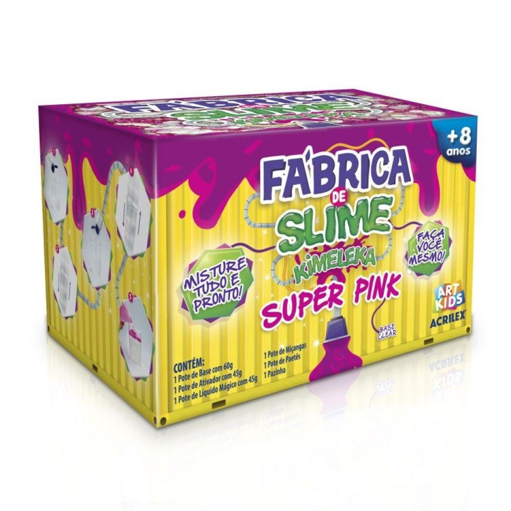 Kimeleka Acrilex Fábrica de Slime - Super Pink