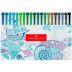 Kit Canetas Fine Pen Faber-Castell - 60 Cores