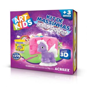 Kit de Massinhas Baby Poney 3D Violeta (Unidade)