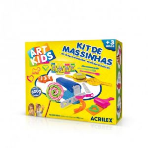 Kit de Massinhas de Modelar Acrilex Art Kids - 600g