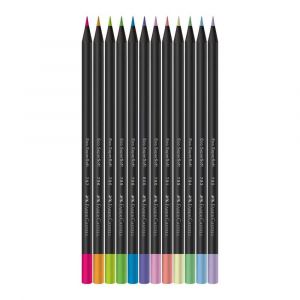 Lápis de Cor Faber-Castell Supersoft 6 Neon + 6 Pastel