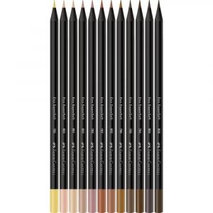 Lápis de Cor Faber-Castell SuperSoft Tons de Pele 12 Cores