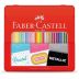 Lápis de Cor Faber-Castell - Pastel Neon Metallic - 24 Cores - Estojo de Lata