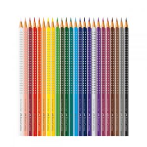 Lápis de Cor Faber-Castell Grip 24 Cores - c/ Estojo Metálico Exclusivo