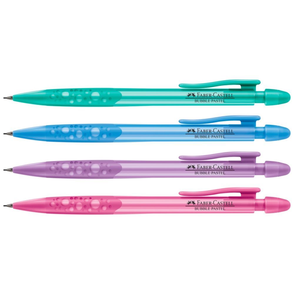 Lapiseira Faber-Castell Bubble 0.5mm - Cores Pastel Sortidas* (Unidade)