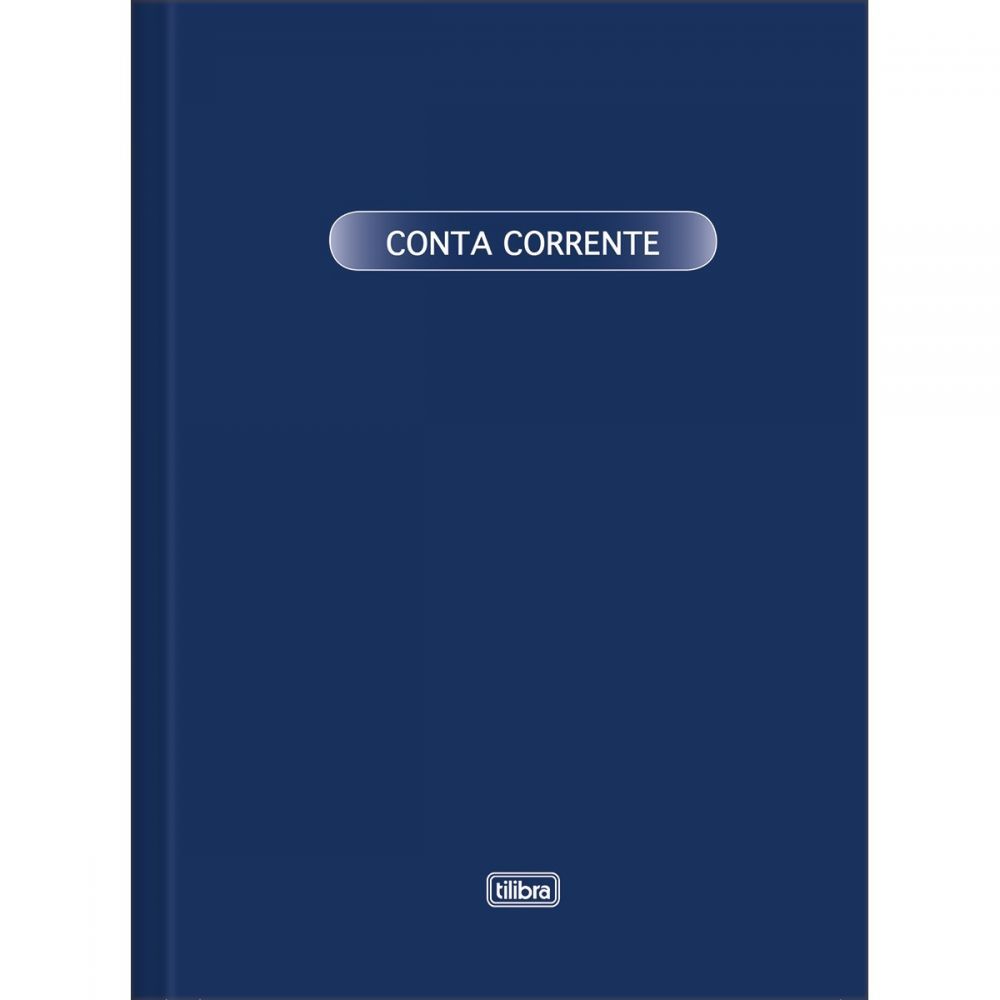 LIVRO DE CONTA CORRENTE CAPA DURA PEQUENO 100FLS TILIBRA