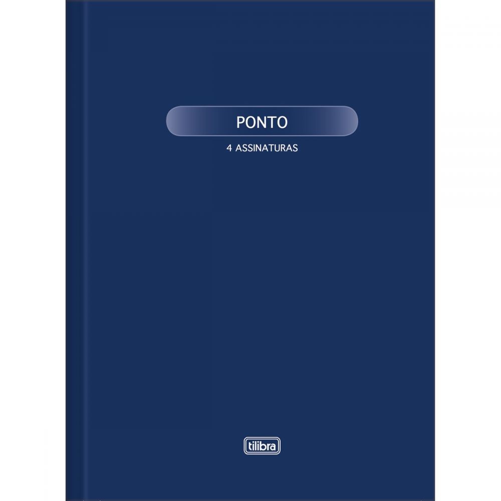 LIVRO DE PONTO CAPA DURA GRANDE - 4 ASSINATURAS 100FLS - TILIBRA