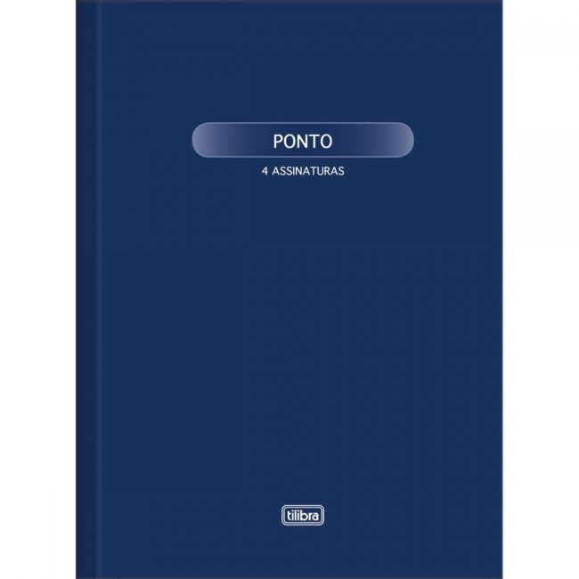 LIVRO DE PONTO CAPA DURA GRANDE - 4 ASSINATURAS 100FLS - TILIBRA