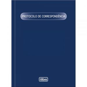 LIVRO PROTOCOLO DE CORRESPONDÊNCIA CAPA DURA 104FLS - TILIBRA