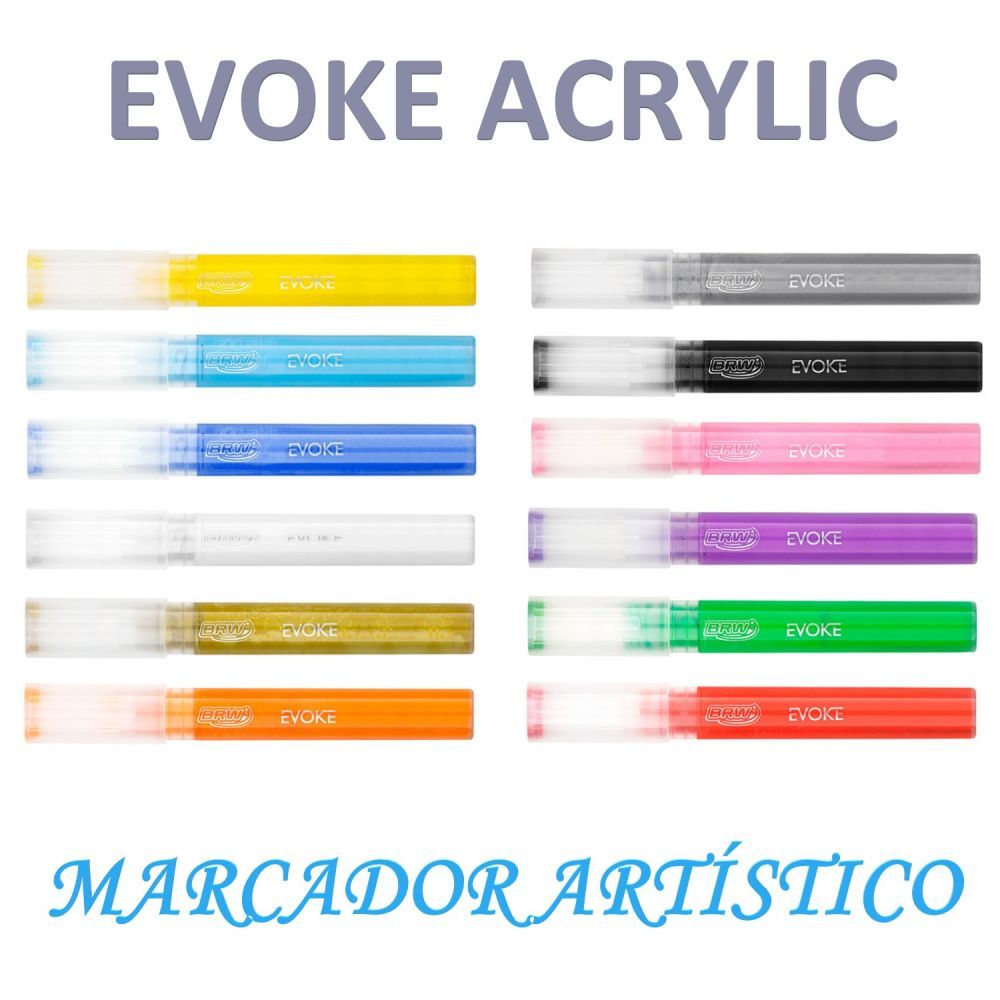 Marcador Artístico Permanente Evoke Acrylic