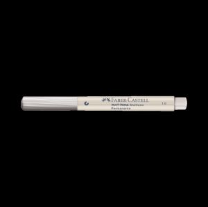 Marcador Multiuso 1.0mm Multimark Branco Faber-Castell