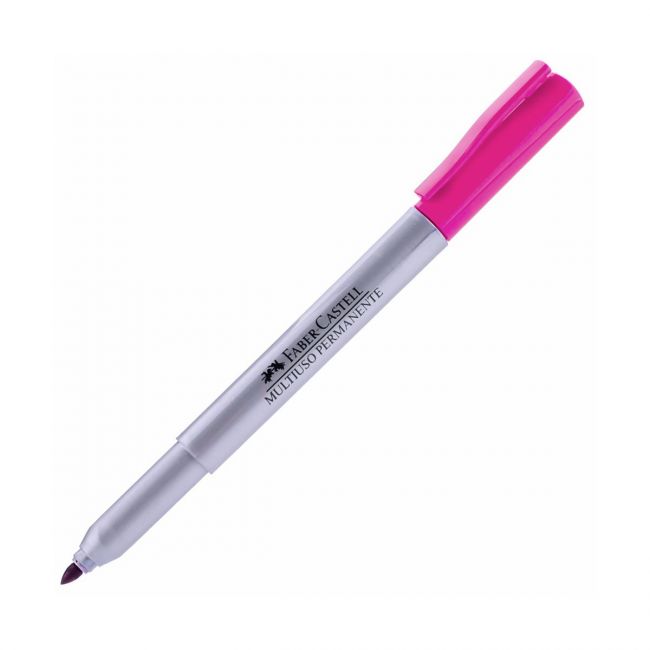 Marcador Permanente 1.0mm Rosa Metálico Faber-Castell