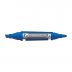 Marcador Permanente Duas Pontas Azul Faber-Castell