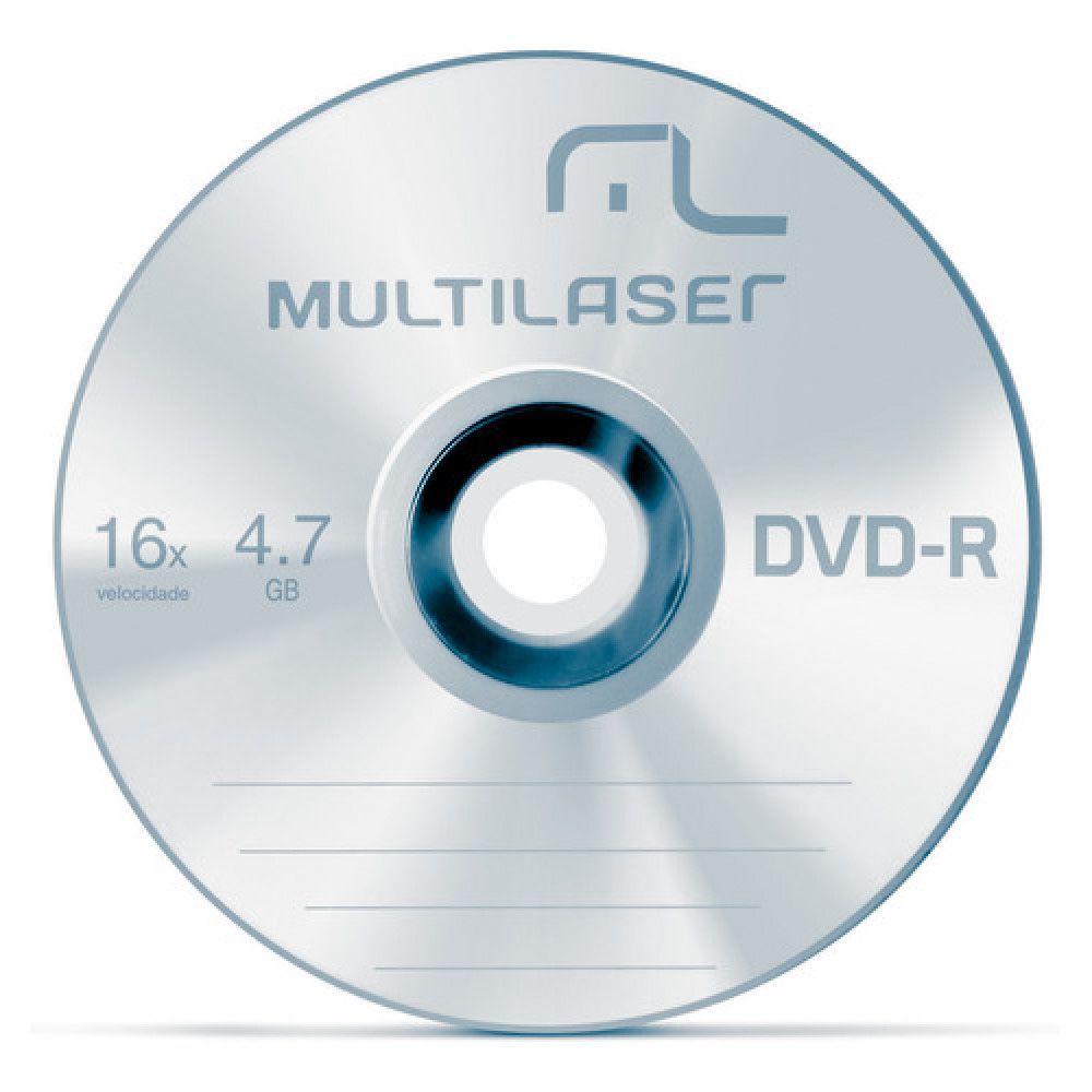 Midia Dvd-R 4.7Gb Multilaser 16X Shrink DV061 - 1 Unidade