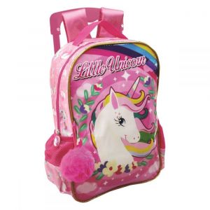 Mochila Escolar Feminina Infantil com Rodinha e Alça Retrátil - Little Unicorn (Sortido) - Unidade