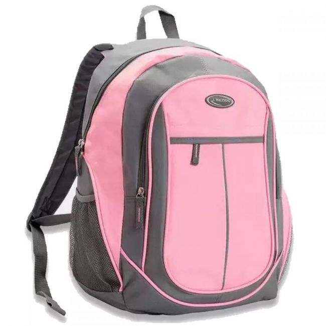 Mochila de Costas Feminina RVIX CG20432 - Rosa/Cinza