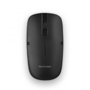 Mouse Sem Fio 2.4GHz 1200DPI USB Multilaser MO285 - Preto 