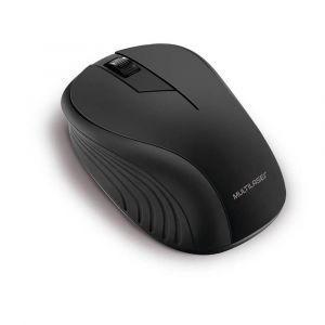 Mouse Sem Fio 2.4GHz 1200DPI 3 Botões USB Multilaser MO212 - Preto