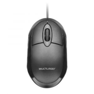 Mouse Multilaser MO300 Classic Box Óptico USB 1200dpi - Preto