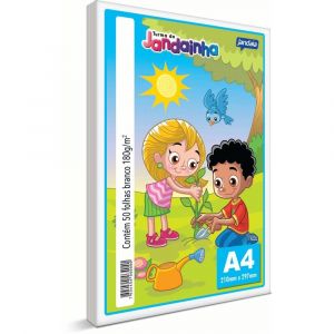 Papel Jandainha A4 Branco 180g Pacote com 50Fls