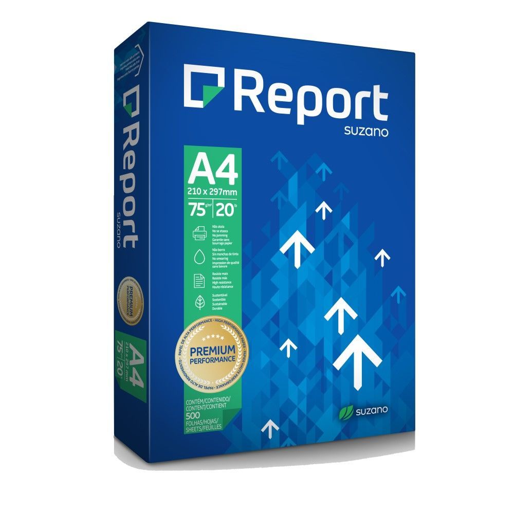 Papel Sulfite Report Premium A4 75g 500 folhas