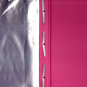 Pasta Catálogo Percalux Lombo Aberto Com Visor 10 Envelopes - Rosa