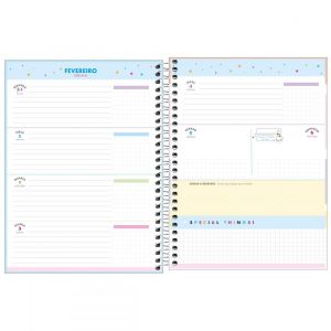 PLANNER ESPIRAL 17,7 X 24 CM HAPPY AZUL 2023