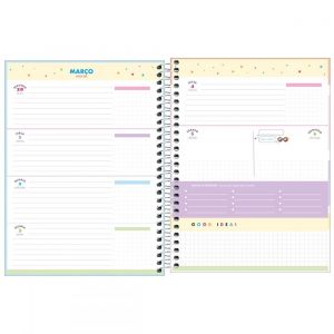 PLANNER ESPIRAL 17,7 X 24 CM HAPPY AZUL 2023