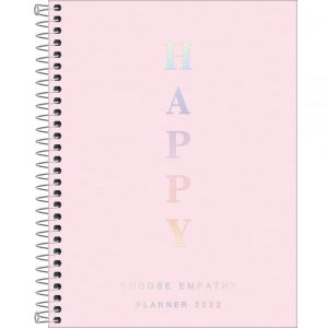 PLANNER ESPIRAL 17,7 X 24 CM HAPPY ROSA 2023