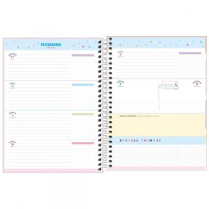 PLANNER ESPIRAL 17,7 X 24 CM HAPPY ROSA 2023