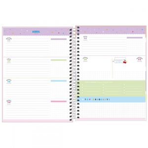 PLANNER ESPIRAL 17,7 X 24 CM HAPPY ROSA 2023