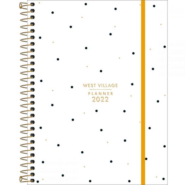 PLANNER ESPIRAL 17,7 X 24 CM WEST VILLAGE 2023 (SORTIDO)