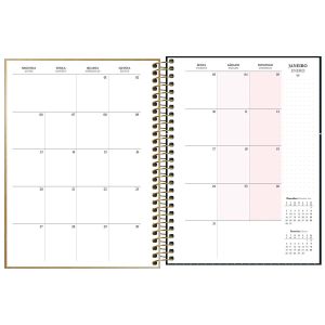  Planner Espiral West Village Metalizado Tilibra (Sortido)