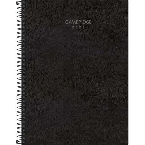 Planner Executivo Espiral Cambridge 2025 Preto Tilibra