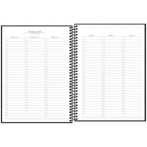 Planner Executivo Espiral Cambridge 2025 Preto Tilibra