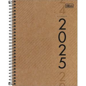 Planner Espiral 17,7 X 24 Cm Kraftwork 2025 Tilibra (Sortido)