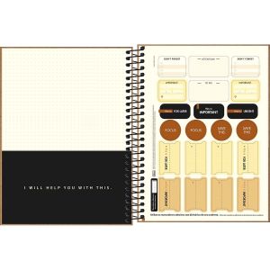 Planner Espiral 17,7 X 24 Cm Kraftwork 2025 Tilibra (Sortido)