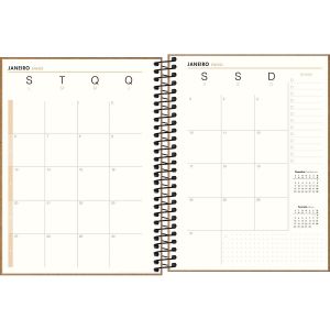 Planner Espiral 17,7 X 24 Cm Kraftwork 2025 Tilibra (Sortido)