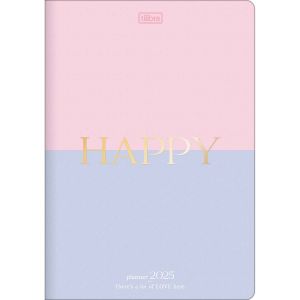 Planner Grampeado Happy 90g 2025 Tilibra (Sortido)