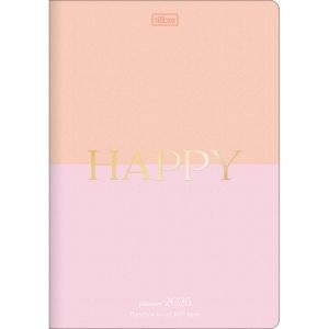 Planner Grampeado Happy 90g 2025 Tilibra (Sortido)