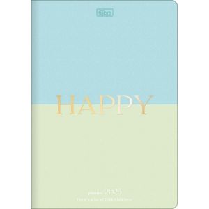 Planner Grampeado Happy 90g 2025 Tilibra (Sortido)