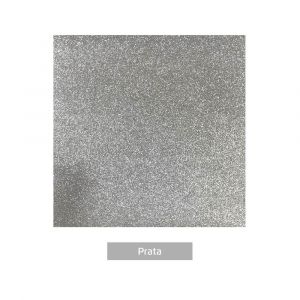 Plástico Adesivo 45cm x 1m Glitter - Prata