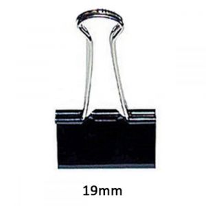 Prendedor de Papel (Binder Clip/Grampomol) - 19mm - Preto (Unidade)