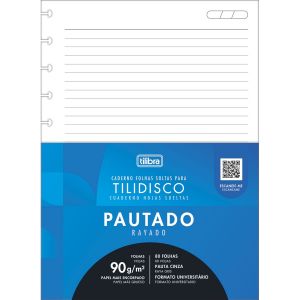 Refil Bloco Tilidisco Universitário 90g 80 Folhas