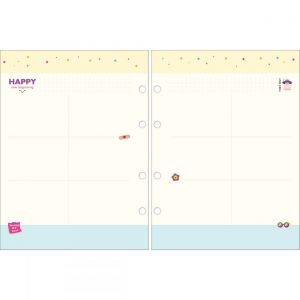 REFIL PLANNER ARGOLADO 17,7 X 24 CM HAPPY 90 GRAMAS 2023