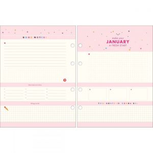 REFIL PLANNER ARGOLADO 17,7 X 24 CM HAPPY 90 GRAMAS 2023