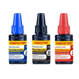 Refil Reabastecedor Compactor Tinta Permanente Pincel Marcador 20ml