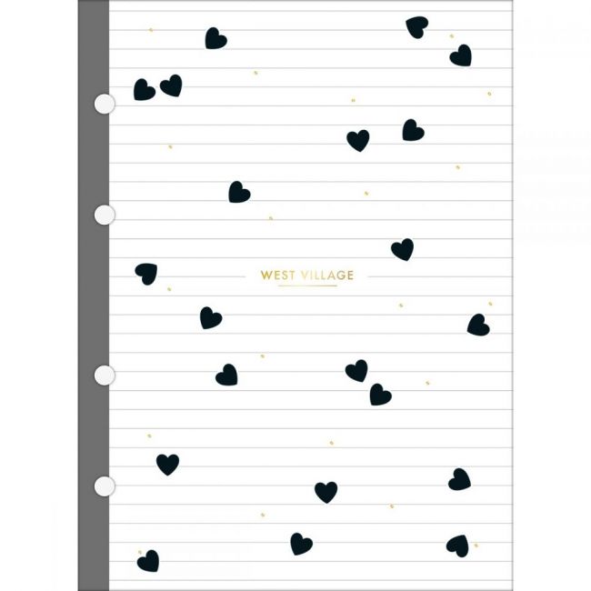 Refil Tiliflex para Caderno Argolado Cartonado Colegial West Village 80 Folhas