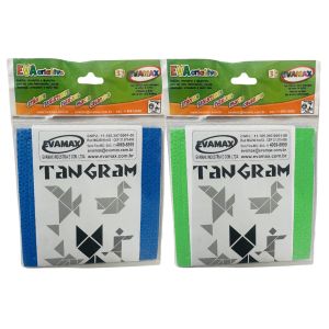 Tangram EVA 7 Peças Evamax (Sortido)